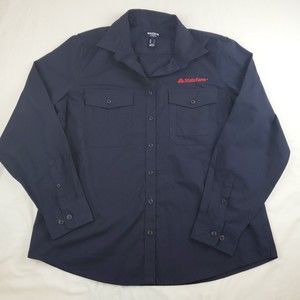 Official Women's State Farm Insurance Employee Button Shirt Casual Uniform Large